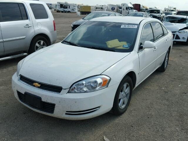 2G1WT55N879338953 - 2007 CHEVROLET IMPALA LT WHITE photo 2