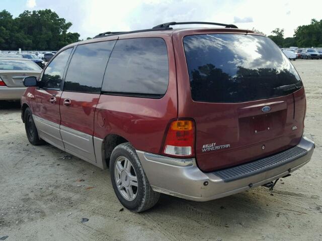 2FMDA53422BA05952 - 2002 FORD WINDSTAR S BURGUNDY photo 3