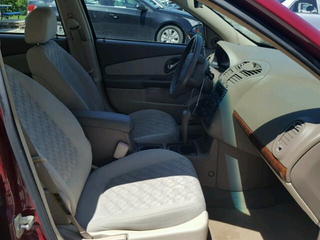 1G1ZT52855F261314 - 2005 CHEVROLET MALIBU LS ბურგუნდია ფოტო 5