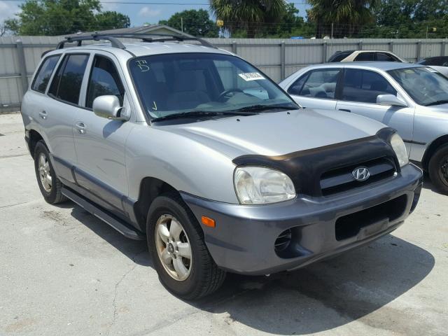 KM8SB13D35U011710 - 2005 HYUNDAI SANTA FE B SILVER photo 1