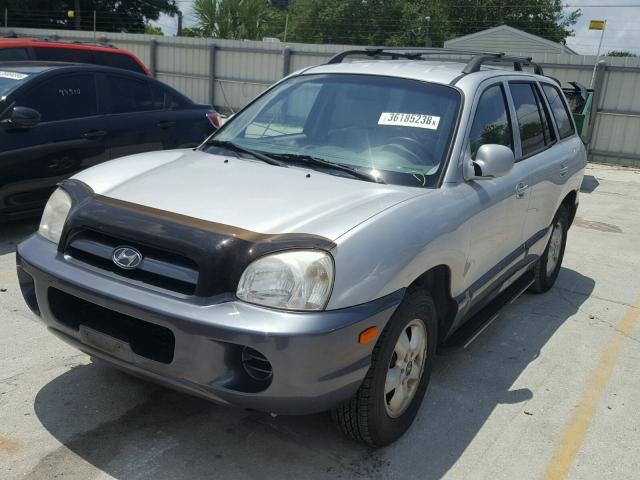 KM8SB13D35U011710 - 2005 HYUNDAI SANTA FE B SILVER photo 2