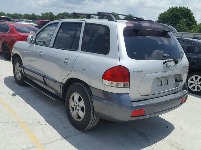 KM8SB13D35U011710 - 2005 HYUNDAI SANTA FE B SILVER photo 3