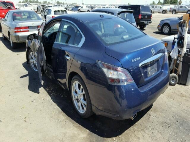 1N4AA5AP1CC810515 - 2012 NISSAN MAXIMA S BLUE photo 3