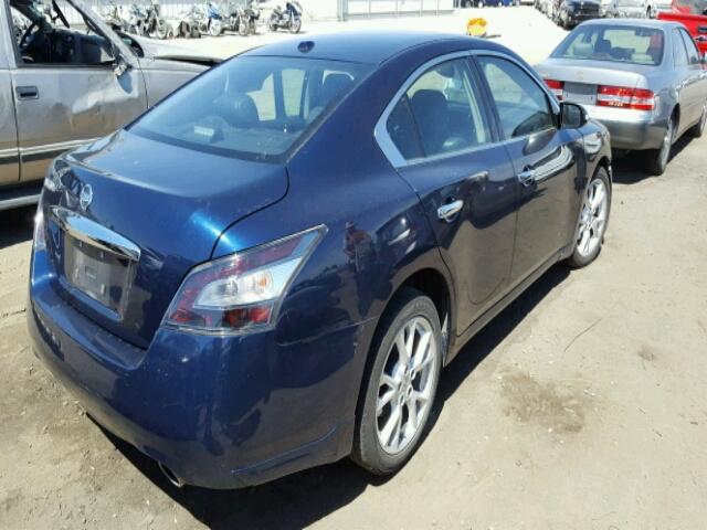 1N4AA5AP1CC810515 - 2012 NISSAN MAXIMA S BLUE photo 4