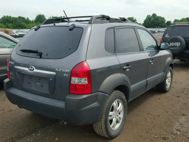 KM8JN12D37U620951 - 2007 HYUNDAI TUCSON SE GRAY photo 4