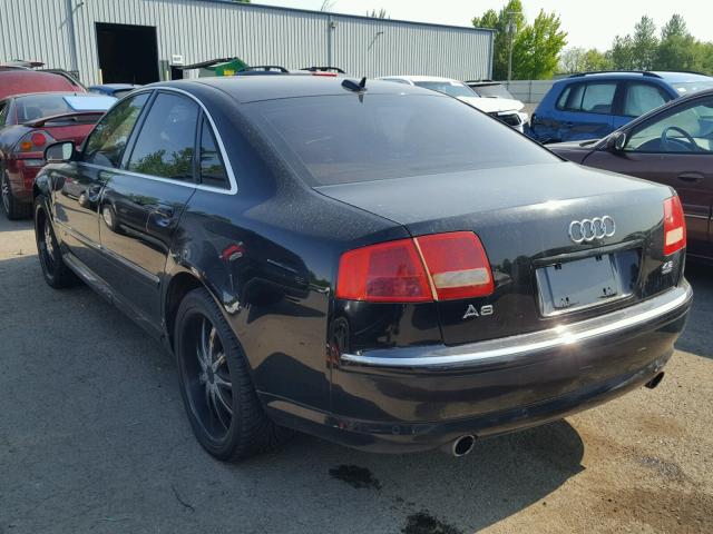 WAULL44E95N007439 - 2005 AUDI A8 4.2 QUA BLACK photo 3