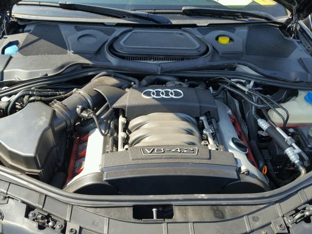 WAULL44E95N007439 - 2005 AUDI A8 4.2 QUA BLACK photo 7