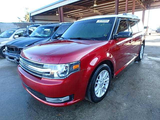 2FMGK5C85DBD16405 - 2013 FORD FLEX SEL Կարմիր լուսանկար 2