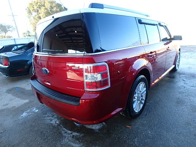 2FMGK5C85DBD16405 - 2013 FORD FLEX SEL Կարմիր լուսանկար 4