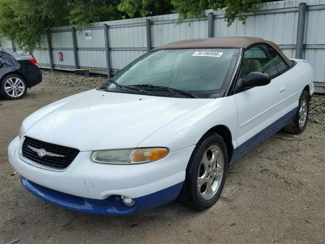 3C3EL55H9XT572856 - 1999 CHRYSLER SEBRING JX WHITE photo 2