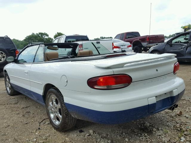 3C3EL55H9XT572856 - 1999 CHRYSLER SEBRING JX WHITE photo 3