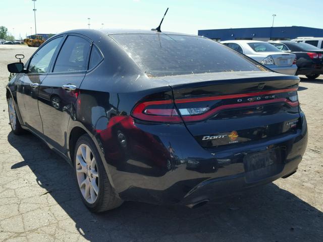 1C3CDFCH6DD176768 - 2013 DODGE DART LIMIT BLACK photo 3