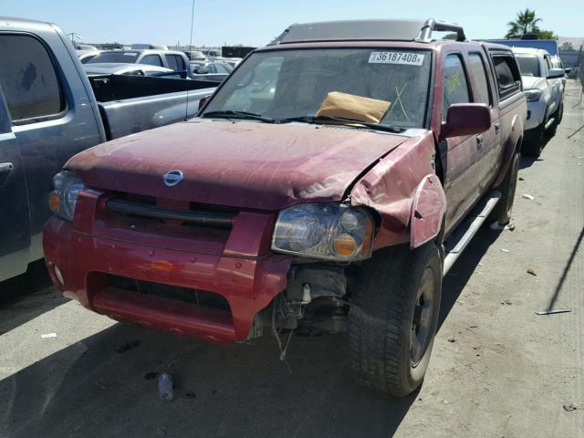 1N6MD29Y13C439265 - 2003 NISSAN FRONTIER C RED photo 2