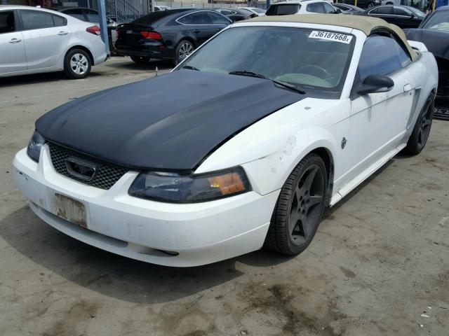 1FAFP45X2XF168917 - 1999 FORD MUSTANG GT WHITE photo 2
