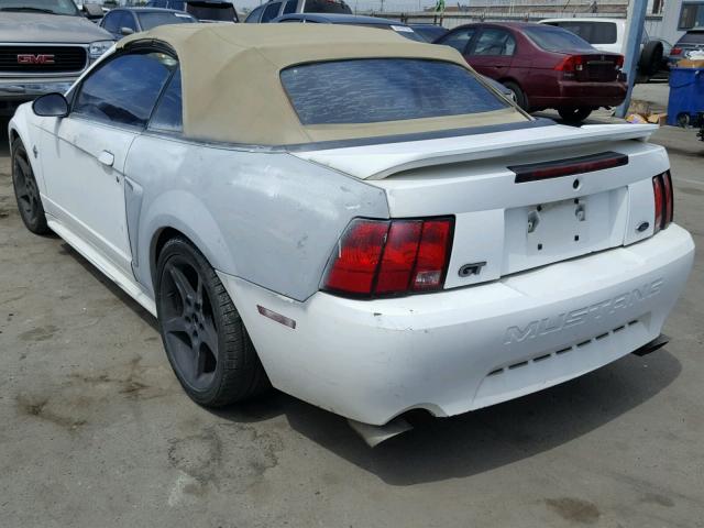 1FAFP45X2XF168917 - 1999 FORD MUSTANG GT WHITE photo 3