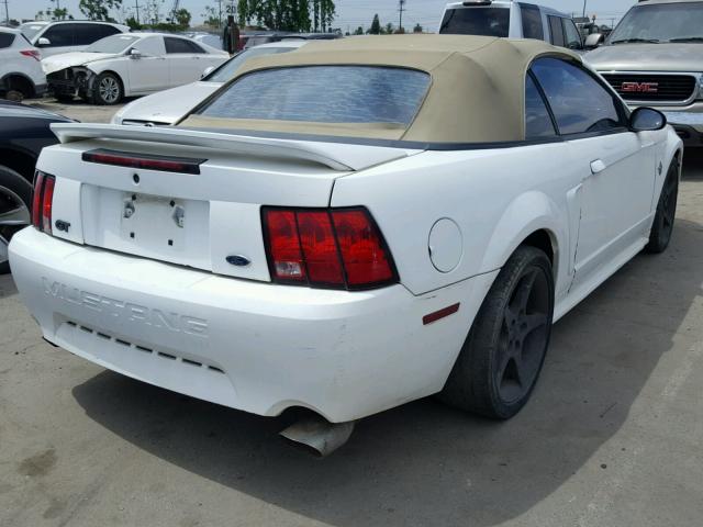 1FAFP45X2XF168917 - 1999 FORD MUSTANG GT WHITE photo 4