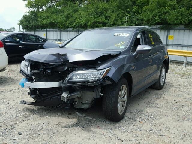 5J8TB4H39HL004718 - 2017 ACURA RDX GRAY photo 2