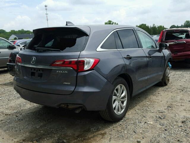 5J8TB4H39HL004718 - 2017 ACURA RDX GRAY photo 4