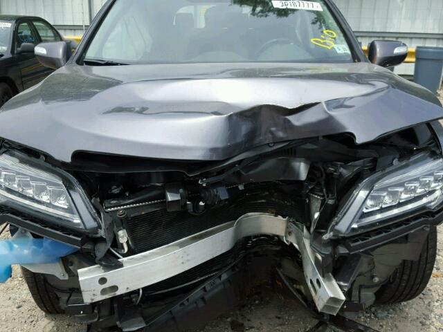 5J8TB4H39HL004718 - 2017 ACURA RDX GRAY photo 7