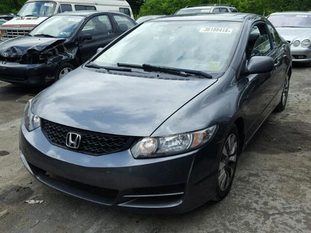 2HGFG12969H516283 - 2009 HONDA CIVIC EXL GRAY photo 2