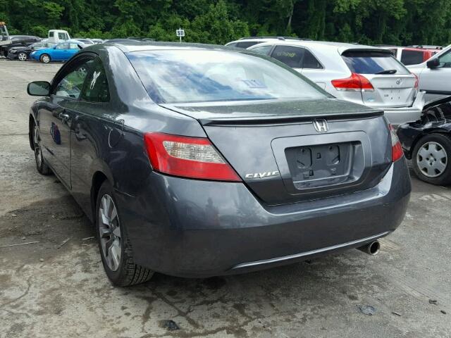 2HGFG12969H516283 - 2009 HONDA CIVIC EXL GRAY photo 3