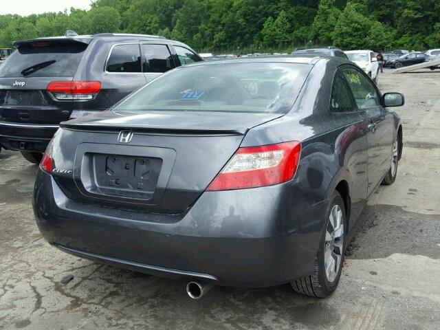 2HGFG12969H516283 - 2009 HONDA CIVIC EXL GRAY photo 4