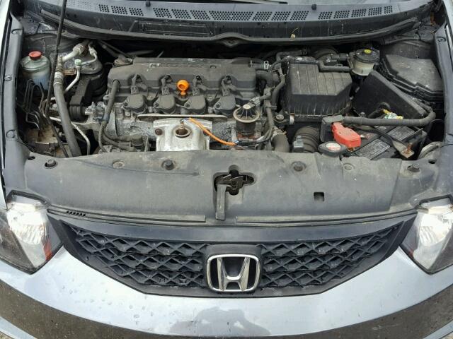 2HGFG12969H516283 - 2009 HONDA CIVIC EXL GRAY photo 7