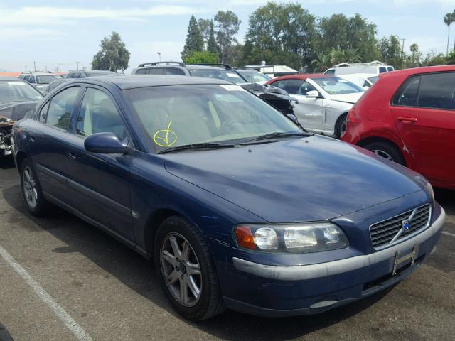 YV1RS61R622129539 - 2002 VOLVO S60 BLUE photo 1