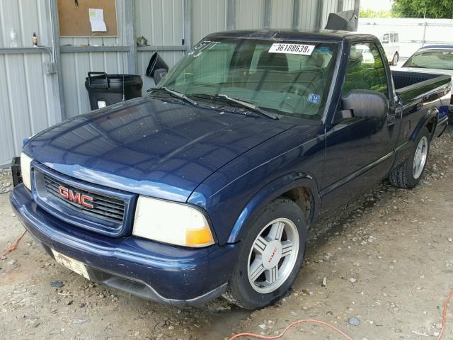 1GTCS1441Y8136208 - 2000 GMC SONOMA BLUE photo 2