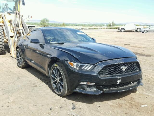 1FA6P8TH3F5319321 - 2015 FORD MUSTANG BLACK photo 1