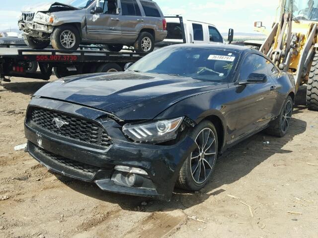 1FA6P8TH3F5319321 - 2015 FORD MUSTANG BLACK photo 2