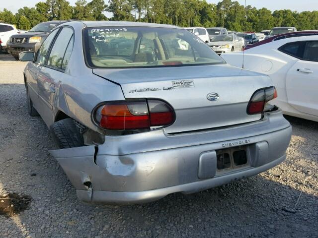 1G1NE52J916130926 - 2001 CHEVROLET MALIBU LS SILVER photo 3