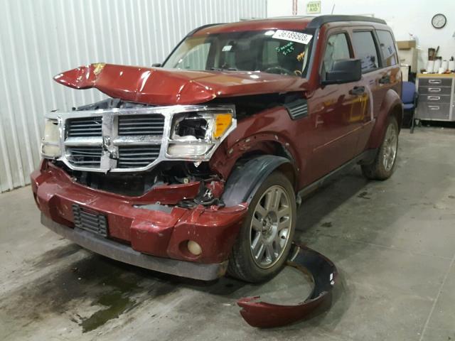 1D8GT58K28W127951 - 2008 DODGE NITRO SLT RED photo 2