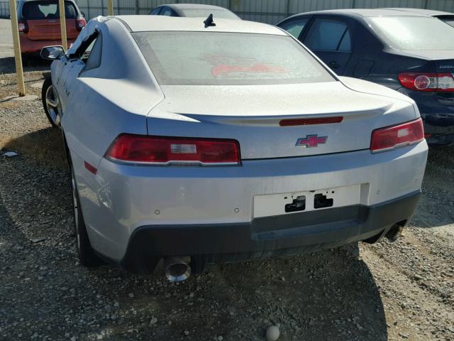 2G1FD1E3XF9226934 - 2015 CHEVROLET CAMARO LT SILVER photo 3