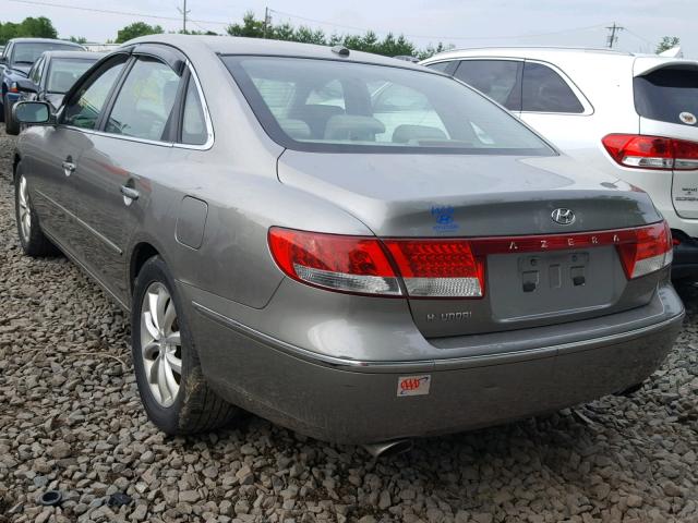 KMHFC46D98A333947 - 2008 HYUNDAI AZERA GLS GRAY photo 3