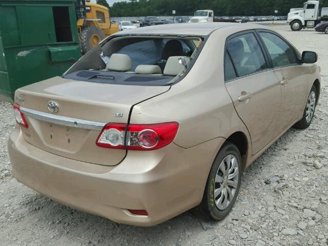 5YFBU4EEXDP213543 - 2013 TOYOTA COROLLA BA GOLD photo 4