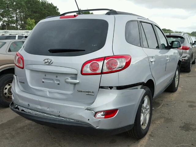 5NMSGDAB4AH363656 - 2010 HYUNDAI SANTA FE G SILVER photo 4