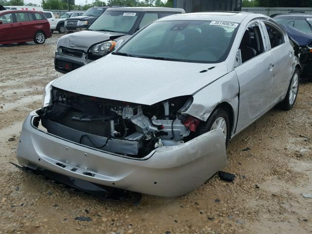 2G4GS5GX3G9164637 - 2016 BUICK REGAL PREM SILVER photo 2