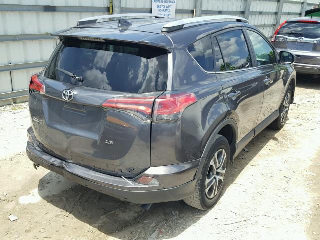 2T3ZFREV5GW270703 - 2016 TOYOTA RAV4 LE GRAY photo 4