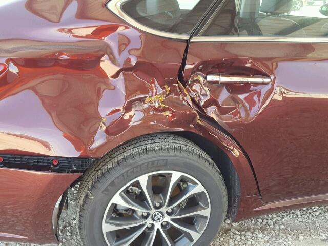 4T1BK1EB6HU259708 - 2017 TOYOTA AVALON XLE BURGUNDY photo 9