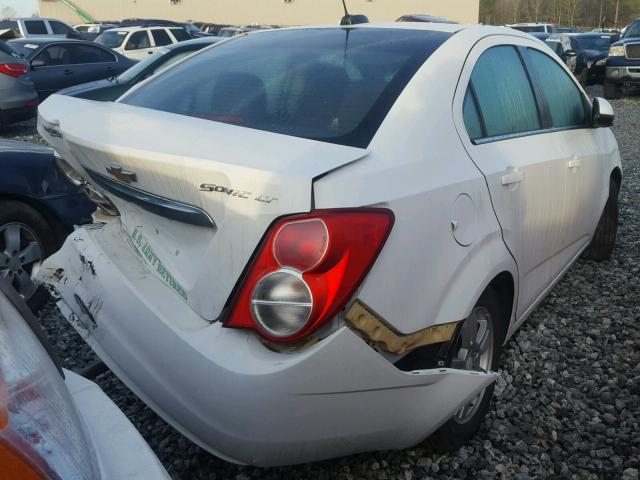 1G1JC5SH5F4215959 - 2015 CHEVROLET SONIC LT WHITE photo 4