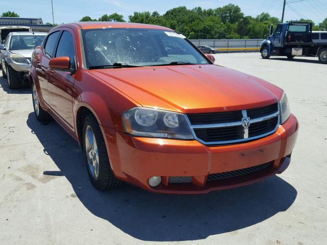 1B3LC76M58N104149 - 2008 DODGE AVENGER R/ ORANGE photo 1