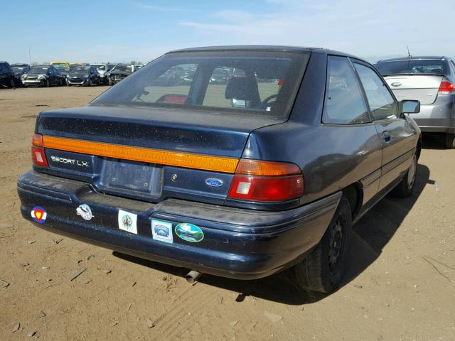 1FAPP11J1PW108101 - 1993 FORD ESCORT LX BLUE photo 4