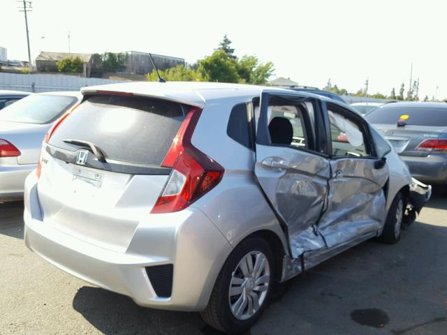 JHMGK5H51GS001290 - 2016 HONDA FIT LX SILVER photo 4