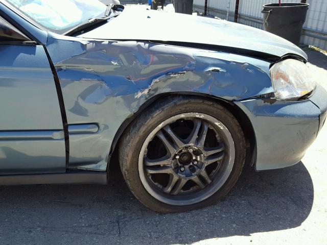 2HGEJ6611YH559331 - 2000 HONDA CIVIC BASE GREEN photo 9