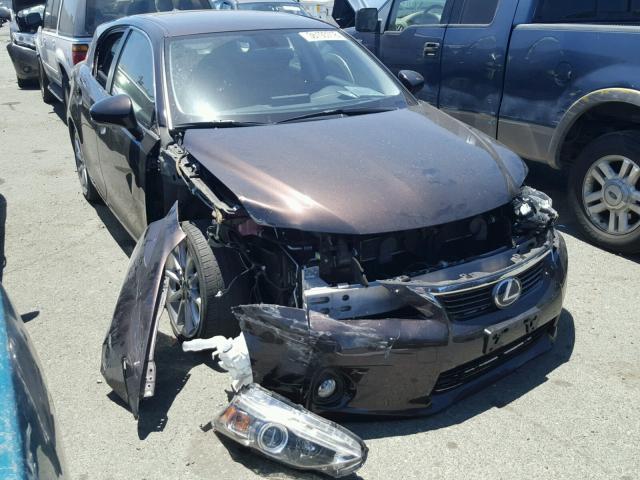 JTHKD5BH2C2107684 - 2012 LEXUS CT 200 BROWN photo 1