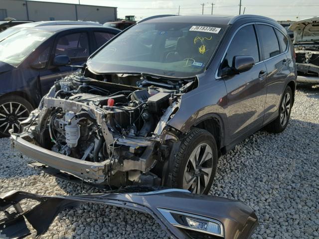 5J6RM3H93GL011125 - 2016 HONDA CR-V TOURI BROWN photo 2