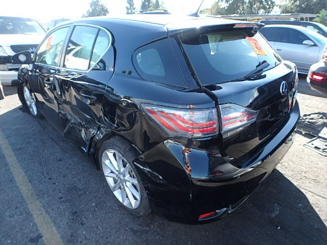 JTHKD5BH2D2128715 - 2013 LEXUS CT200H BLACK photo 3