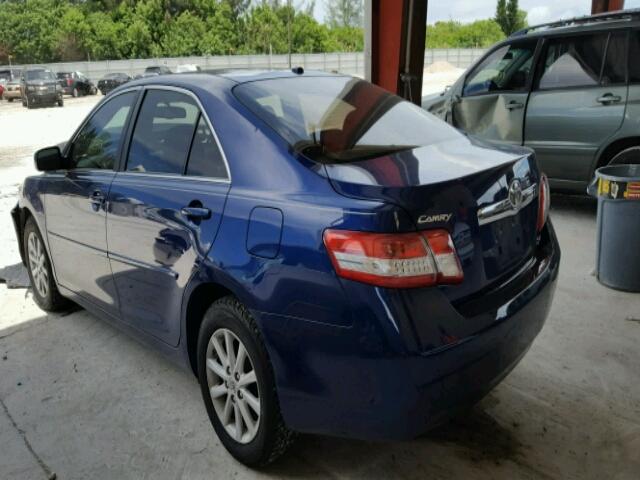 4T4BF3EK1AR050114 - 2010 TOYOTA CAMRY BASE BLUE photo 3