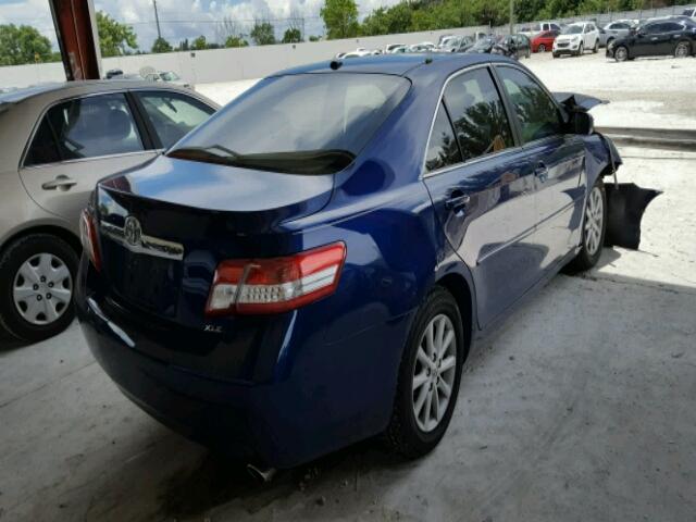 4T4BF3EK1AR050114 - 2010 TOYOTA CAMRY BASE BLUE photo 4
